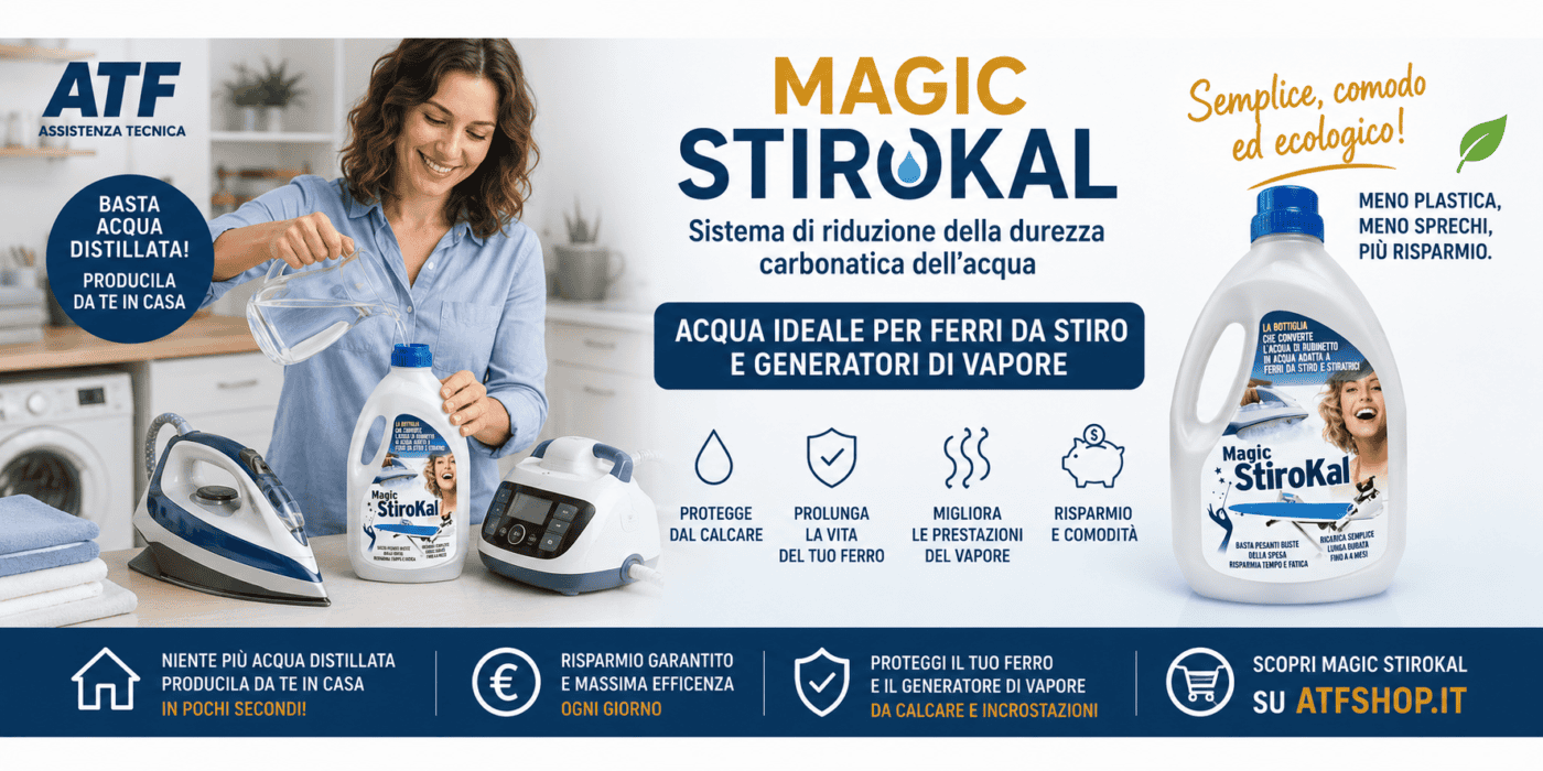 Immagine del Magic Stirokal di atf per la riduzione del calcare per acqua da ferri da stiro
