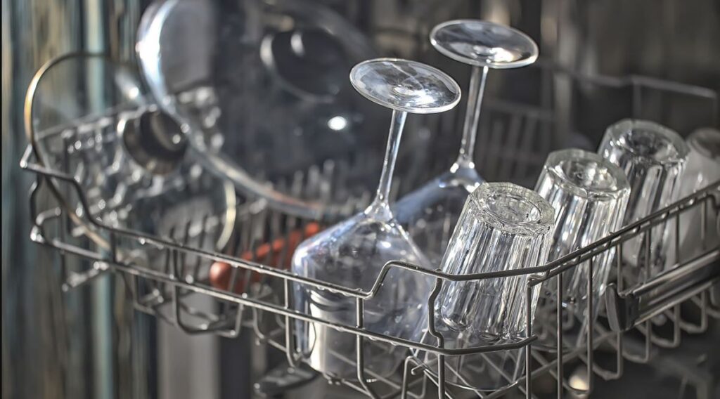 Bicchieri opachi dopo il lavaggio