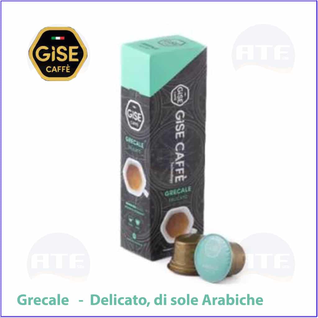 Gise caffè grecale delicato di sole arabiche 10 caps