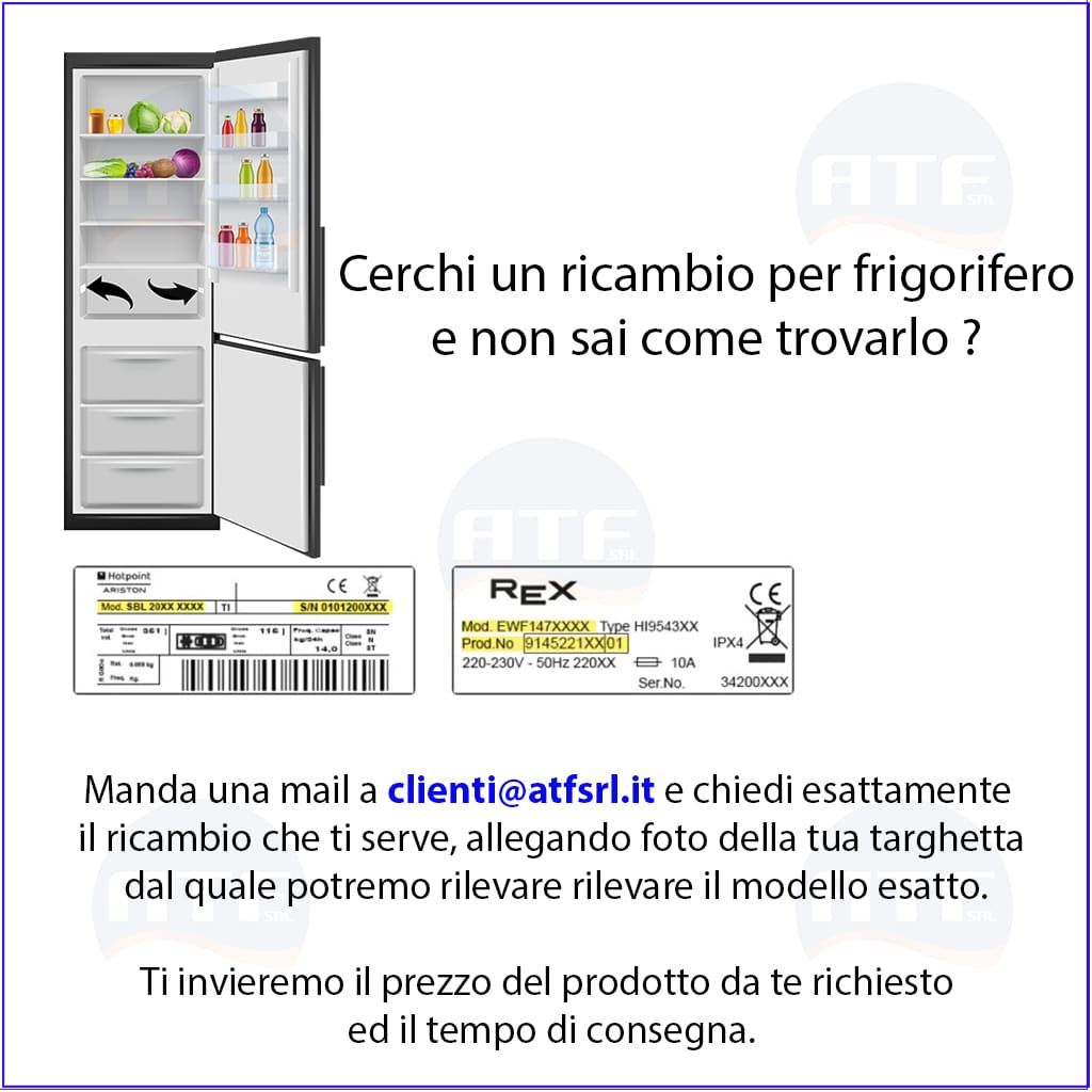 istruzioni per come trovare il ricambio per frigorifero sul sito