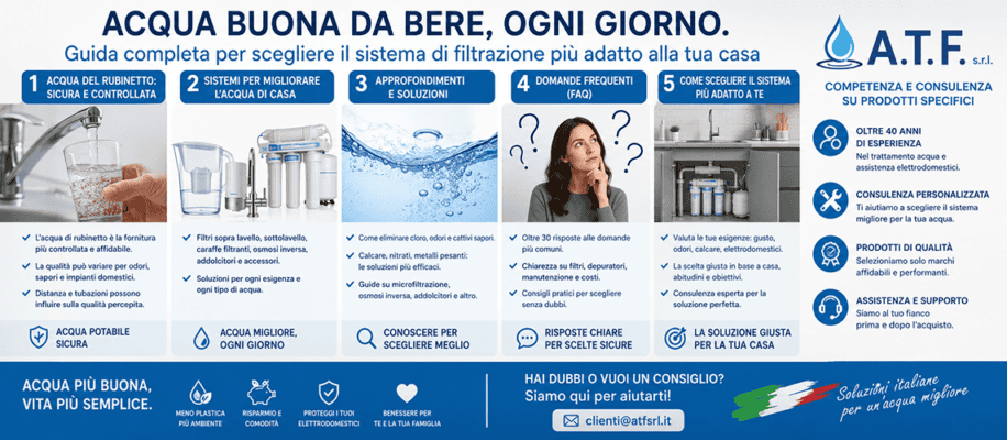 acqua buona da bere filtrazione depurazione