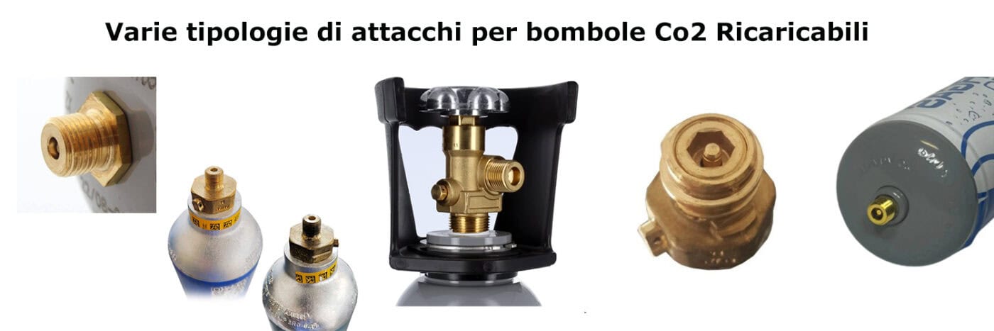 tipi di filettatura per bombole co2 disponibili per la ricarica veloce