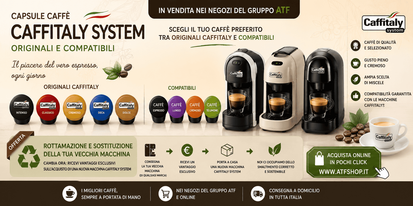 immagine di capsule formato Caffitaly System per caffè e bevande - originali e compatibili