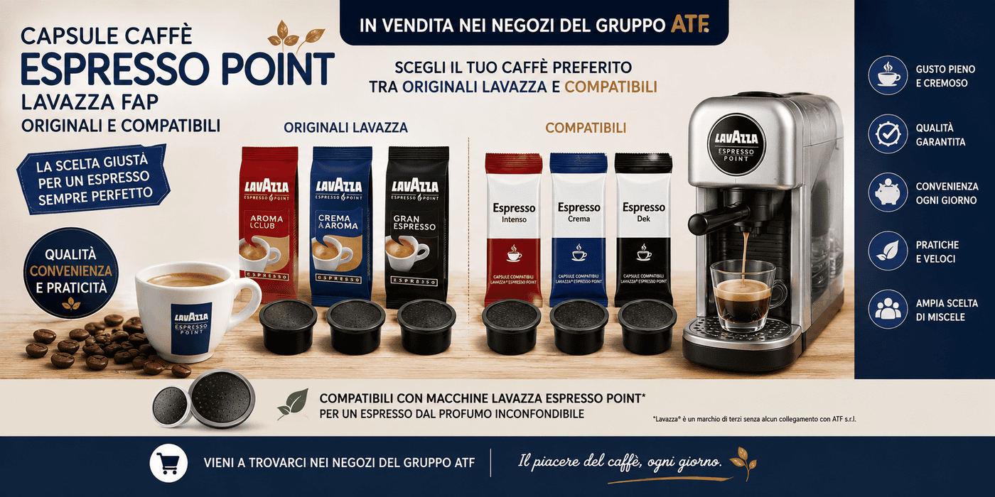 capsule formato Espresso point FAP di lavazza originali e compatibili